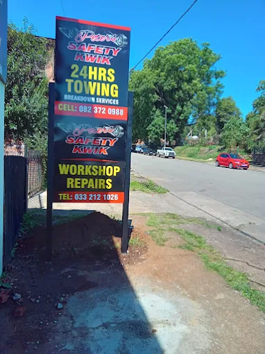Vehicle repair work underway at Peters Safety Kwik